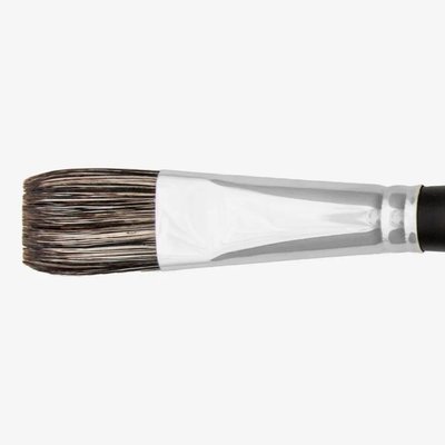 Jackson's 334 Black Flat #12 Hog Bristle Brush Image