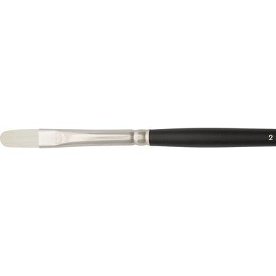 Jackson's Akoya Filbert No. 2 White Synthetic Bristle Hair Brush Image