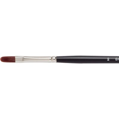 Jackson's Shinku Filbert No. 2 Red Synthetic Bristle Hair Brush Image