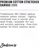 Jackson's Premium Cotton Canvas 10oz 19mm Profile 25x40.5cm Image