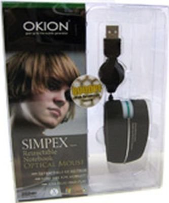 Okion SIMPEX Retractable Notebook Optical Mouse Image