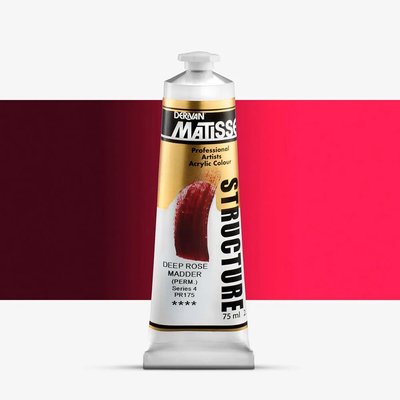 Derivan Matisse Structure Acrylic Paint - Deep Rose Madder (75 ml) Image