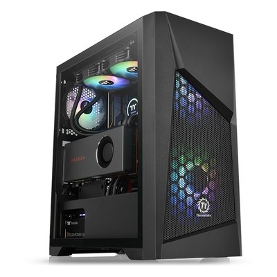 Thermaltake Commander G32 TG ARGB Windowed ATX Mid-Tower Chassis (Black) Image