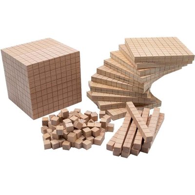 EDX Education Wooden Base Ten Set (121 Piece) Image