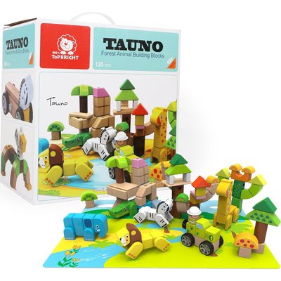 Top Bright Tauno Forest Animal Building Blocks (120 Pieces) Image