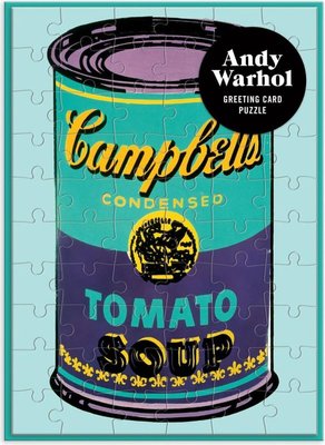 Galison Andy Warhol Soup Can Greeting Card Puzzle (60 Piece) Image