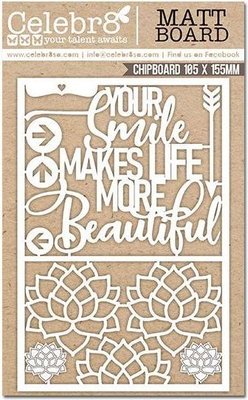 Celebr8 Imperfectly Perfect Matt Board Equi - Your Smile  (105 x 155mm) Image