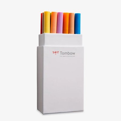 Tombow Art Dual Blendable Brush Pen Set - Secondary Colours (Set of 18) Image