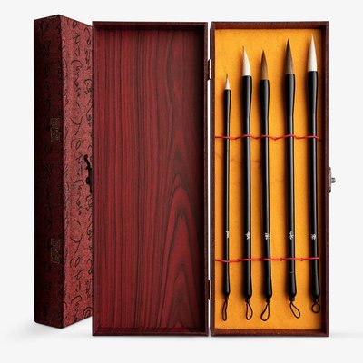 Studio Essentials Chinese Painting Mixed Hair Brush Set (Set of 5) Image