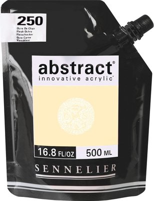 Sennelier Abstract Satin Acrylic Paint - Flesh Ochre 250 (500ml) Image