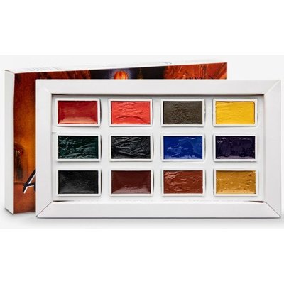 Roman Szmal Aquarius Watercolour Paint - Artur Przybysz's Palette Set (12 Colours) Image