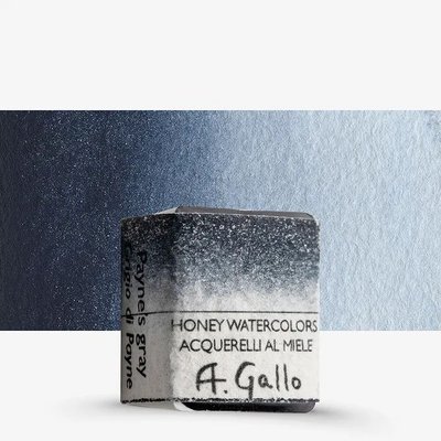 A.Gallo Handmade Watercolour Paint - Payne's Grey (Half Pan) Image