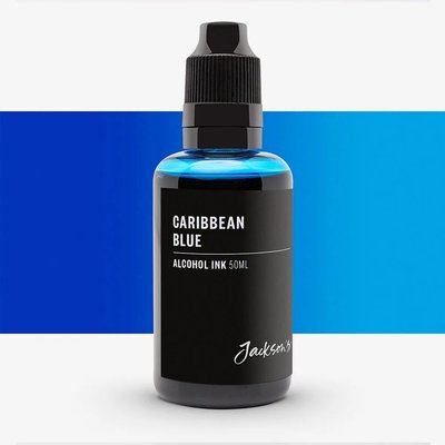Jackson's Alcohol Based Ink - Caribbean Blue (50 ml) Image