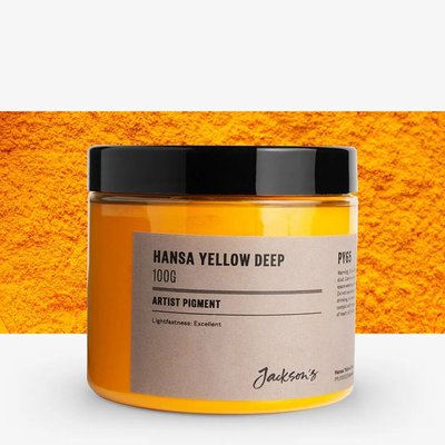 Jackson's Artist Pigment - Hansa Yellow Deep (100g in 200ml Jar) Image