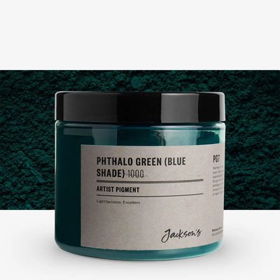 Jackson's Artist Pigment - Phthalo Green (Blue Shade) (100g in 200ml Jar) Image