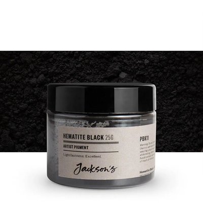 Jackson's Artist Pigment - Hematite Black (25g in 50ml Jar) Image