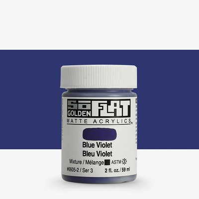 Golden SoFlat Matte Acrylic Paint - Blue Violet (59 ml) Image