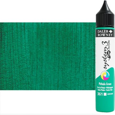 DR. System 3 Fluid Acrylic - 361 Phthalo Green (29.5ml Bottle) Image