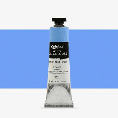 Cranfield Artists' Oil Paint - King's Blue Light (40ml) Image