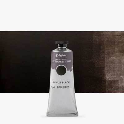 Cranfield Traditional Letterpress Ink - Seville Black (75ml) Image