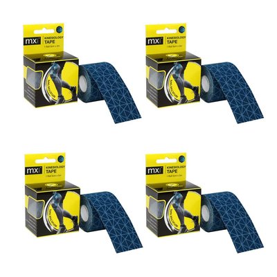 MX Kinesio Tape (5cm x 5m)(Reflective Blue)(Pack of 4) Image