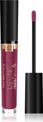 Max Factor Lipfinity Velvet Matte 050 Satin Berry Liquid Lipstick (3.5ml) Image