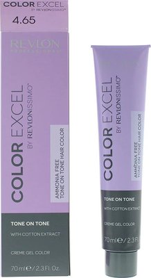 Revlon Revlonissimo Colorsmetique Color Excel 4.65 Medium Red Mahogany Brown Hair (70ml) Image