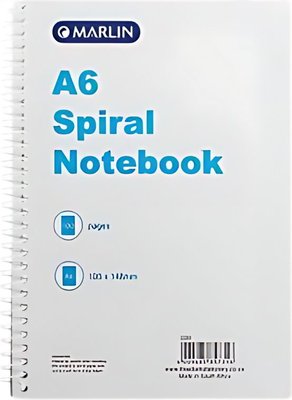 Book Note Spiral Bound A6 100-Page Image