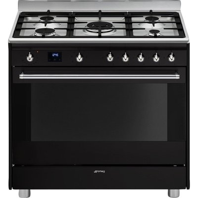 Smeg SSA91MABL2 Cooker With Gas Hob (90cm)(Black) Image