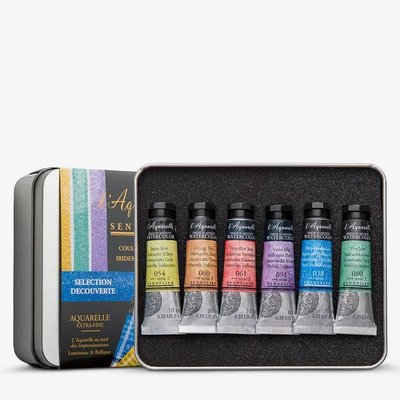 Sennelier L'Aquarelle Watercolour Paint Set - Iridescent (6 Colours)(10 ml) Image