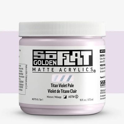 Golden Soflat Matte Acrylic Paint - Titan Violet Pale (473 ml) Image