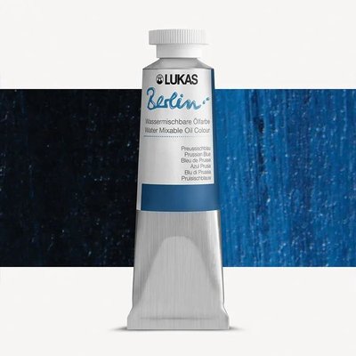 Lukas Berlin Water-Mixable Oil Paint - Prussian Blue (37 ml) Image