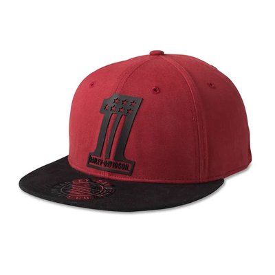 #1 Logo Adjustable Cap Red Image
