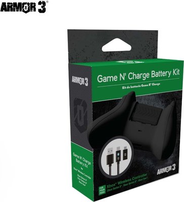 Armor3 Game N' Charge Battery Kit for Xbox Series X (Black) Image