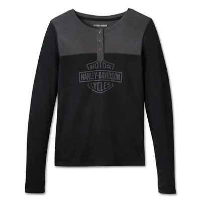 Women's Timeless Long Sleeve Henley - S Image