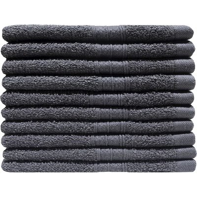 Bunty Plush Face Cloth (Castlerock)(450GSM)(30x30cm)(10 Pack) Image