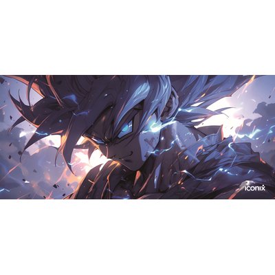 Iconix XL Full Desk Office and Gaming Mouse Pad - Ultra Surge Sayian Image