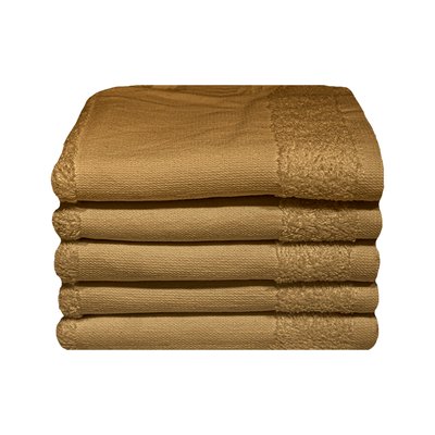 Bunty Plush 100% Cotton Terry Golf Towel (Pebble)(Pack of 5)(380gsm)(30 x 50cm) Image