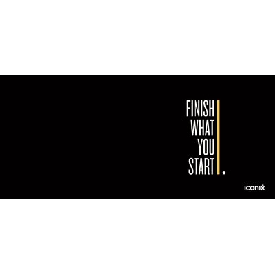 Iconix Full Desk Gaming & Office Mouse Pad (Life Motto)(XL) Image