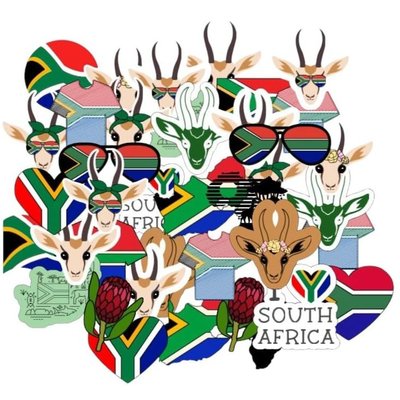 South-Africa stickers - 50 pieces Image