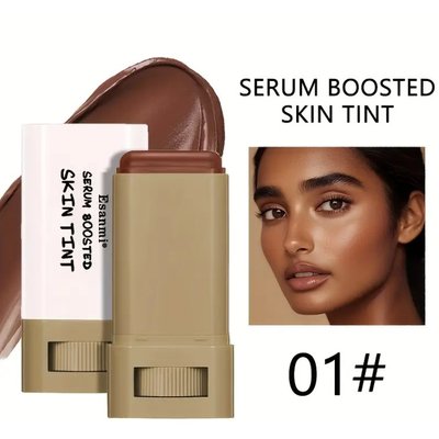 Foundation Stick,Serum Boosted Skin Tint - Full Coverage Hydrating Concealer with Beauty Balm - (#01 Rich Walnut) Image