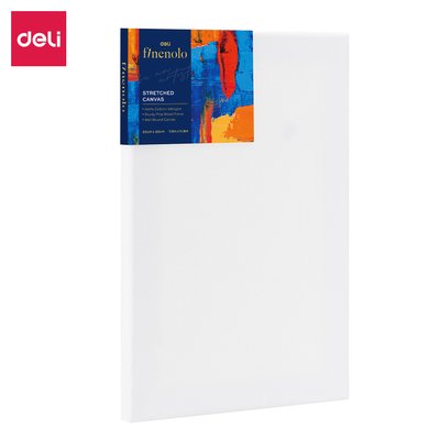 Deli Finenelo Triple Primed Streteched Canvas (White)(280gsm)(20x30cm)(2 Pack) Image