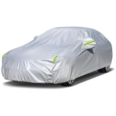 Chenshia Heavy Car Cover Oxford Fabric Waterproof Sunproof Dustproof - Silver Image