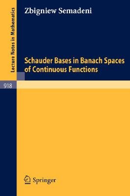 Schauder Bases in Banach Spaces of Continuous Functions Image