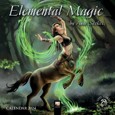 Anne Stokes: Elemental Magic Mini Wall calendar 2024 (Art Calendar) Image