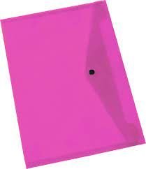 Bantex A4 Lightweight Flat Landscape Business Envelope (Pink) Image