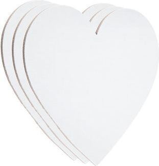 Dala Heart Canvas Panels - 10cm (3 Pack) Image