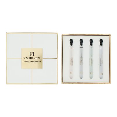 Carolina Herrera Confidential 4 Piece Gift Set: Eau De Toilette (4ml) Mini Set: Orange Affair + Bergamot Bloom + Vetiver Paradise + Rose Cruise Image