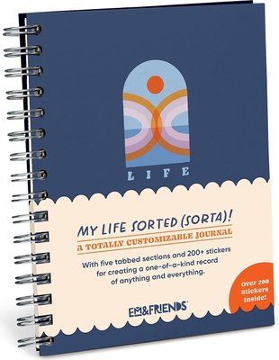 Em & Friends My Life Sorted (Sort of) Tabbed Sticker Journal Image