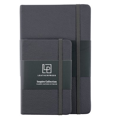 Leatherpress Twilight Grey Large Genuine African Leather Notebook Image